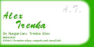 alex trenka business card